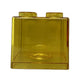 Clear Money Saving Bank Building Block Design Rectangular Transparent Coin Saving Box for Kids Boys Girls Yellow 8.9x8.9x9.2cm / 3.5x3.5x3.6in