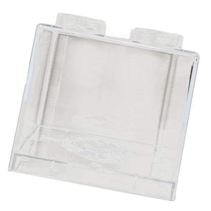 Clear Money Saving Bank Building Block Design Rectangular Transparent Coin Saving Box for Kids Boys Girls White 8.9x8.9x9.2cm / 3.5x3.5x3.6in