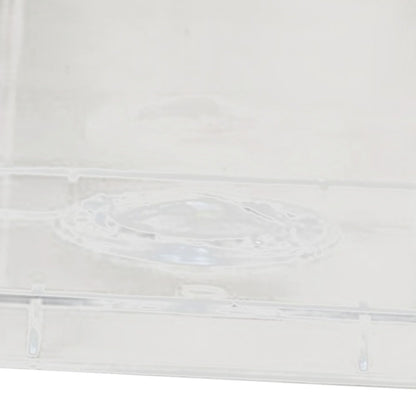 Clear Money Saving Bank Building Block Design Rectangular Transparent Coin Saving Box for Kids Boys Girls White 8.9x8.9x9.2cm / 3.5x3.5x3.6in