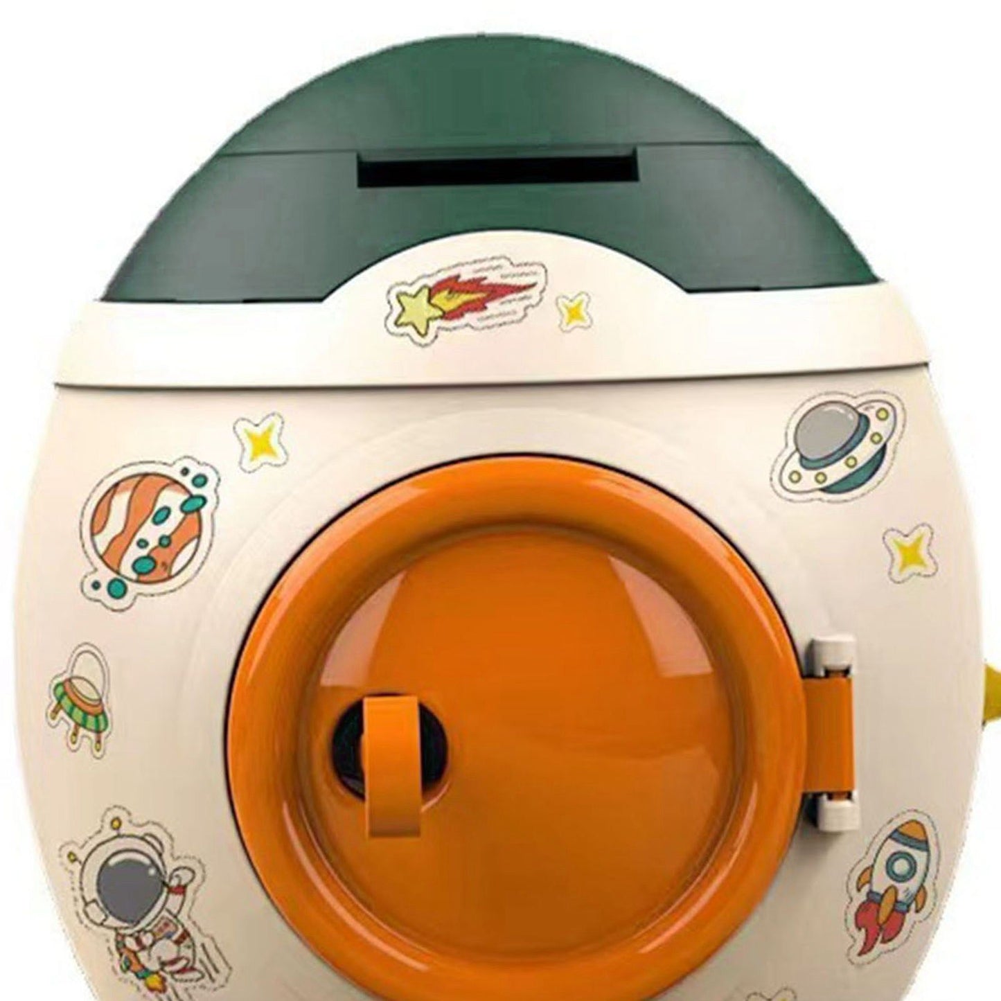 Cartoon Style Space Rocket Piggy Bank Money Bank Money Saving Jar Boys Girls Gift Morandi Green