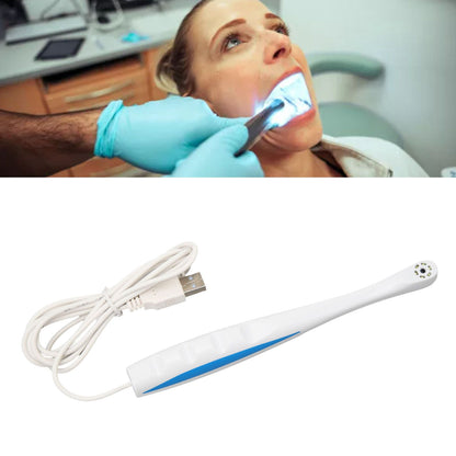 USB Dental Camera with 6 LED Lights HD Waterproof Dental Oral Camera for Desktop and Laptop