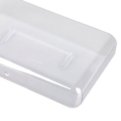 Adhesive Storage Bin Transparent Plastic Wall Mounted Floating Storage Holder Desk Organizer for Bedroom Bathroom L