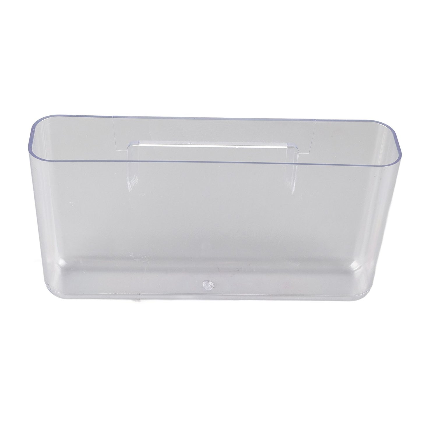 Adhesive Storage Bin Transparent Plastic Wall Mounted Floating Storage Holder Desk Organizer for Bedroom Bathroom L