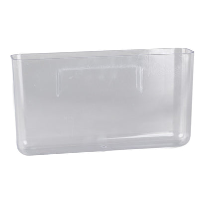 Adhesive Storage Bin Transparent Plastic Wall Mounted Floating Storage Holder Desk Organizer for Bedroom Bathroom L
