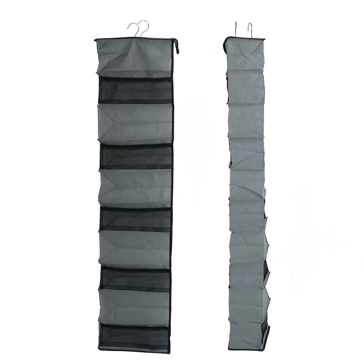 10 Layers Wardrobe Hanging Storage Bag Strong Load Bearing Multilayer Hanging Storage Bag for Shoes Hat Underwear