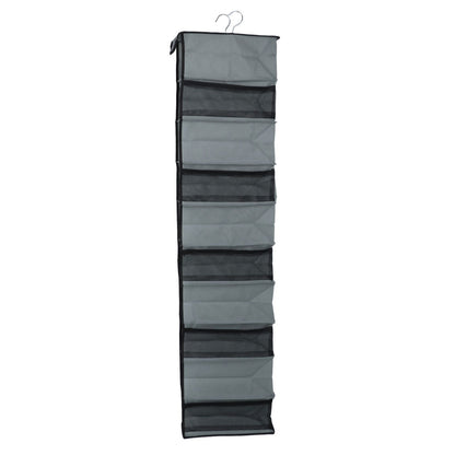 10 Layers Wardrobe Hanging Storage Bag Strong Load Bearing Multilayer Hanging Storage Bag for Shoes Hat Underwear