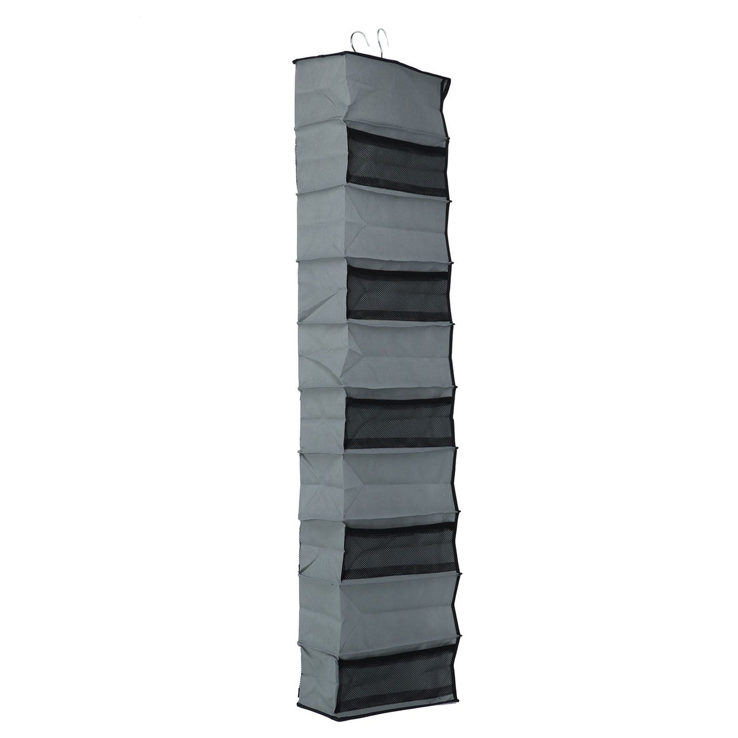 10 Layers Wardrobe Hanging Storage Bag Strong Load Bearing Multilayer Hanging Storage Bag for Shoes Hat Underwear