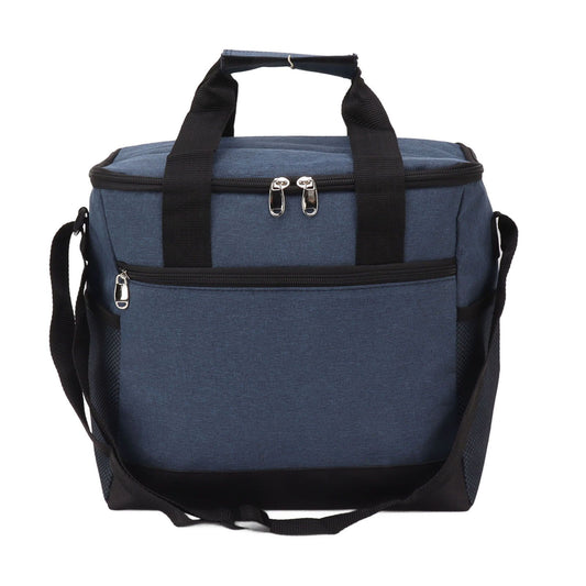 Collapsible Cooler Bag 15L Large Capcity Insulated Leakproof Heat Preservation Food Bag for Beach Picnics Camping Barbecues Blue