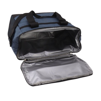 Collapsible Cooler Bag 15L Large Capcity Insulated Leakproof Heat Preservation Food Bag for Beach Picnics Camping Barbecues Blue