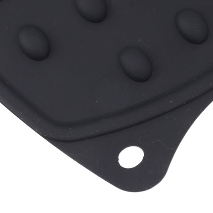 2Pcs Silicone Iron Rest Pad Durable Impact Resistant Heat Resistant Iron Mat for Ironing Boards Irons Black