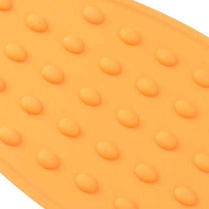 2Pcs Silicone Iron Rest Pad Durable Impact Resistant Heat Resistant Iron Mat for Ironing Boards Irons Orange