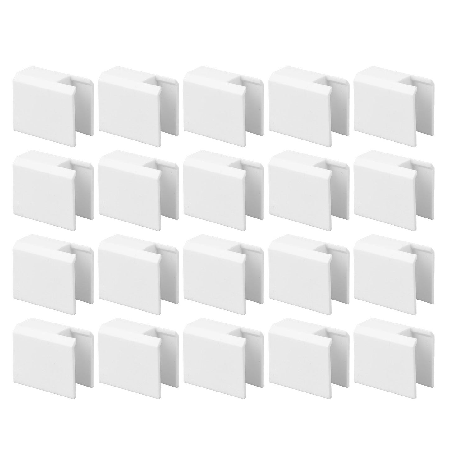 20Pcs Sliding Door Window Lock Stop Block Plastic Limit Safe Non Collision Accessories Short