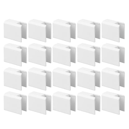 20Pcs Sliding Door Window Lock Stop Block Plastic Limit Safe Non Collision Accessories Short