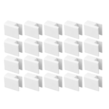 20Pcs Sliding Door Window Lock Stop Block Plastic Limit Safe Non Collision Accessories Short