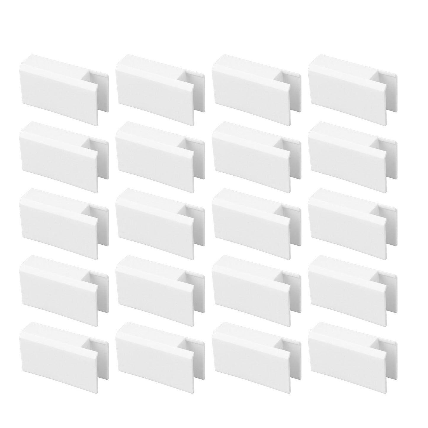 20Pcs Sliding Door Window Lock Stop Block Plastic Limit Safe Non Collision Accessories Long