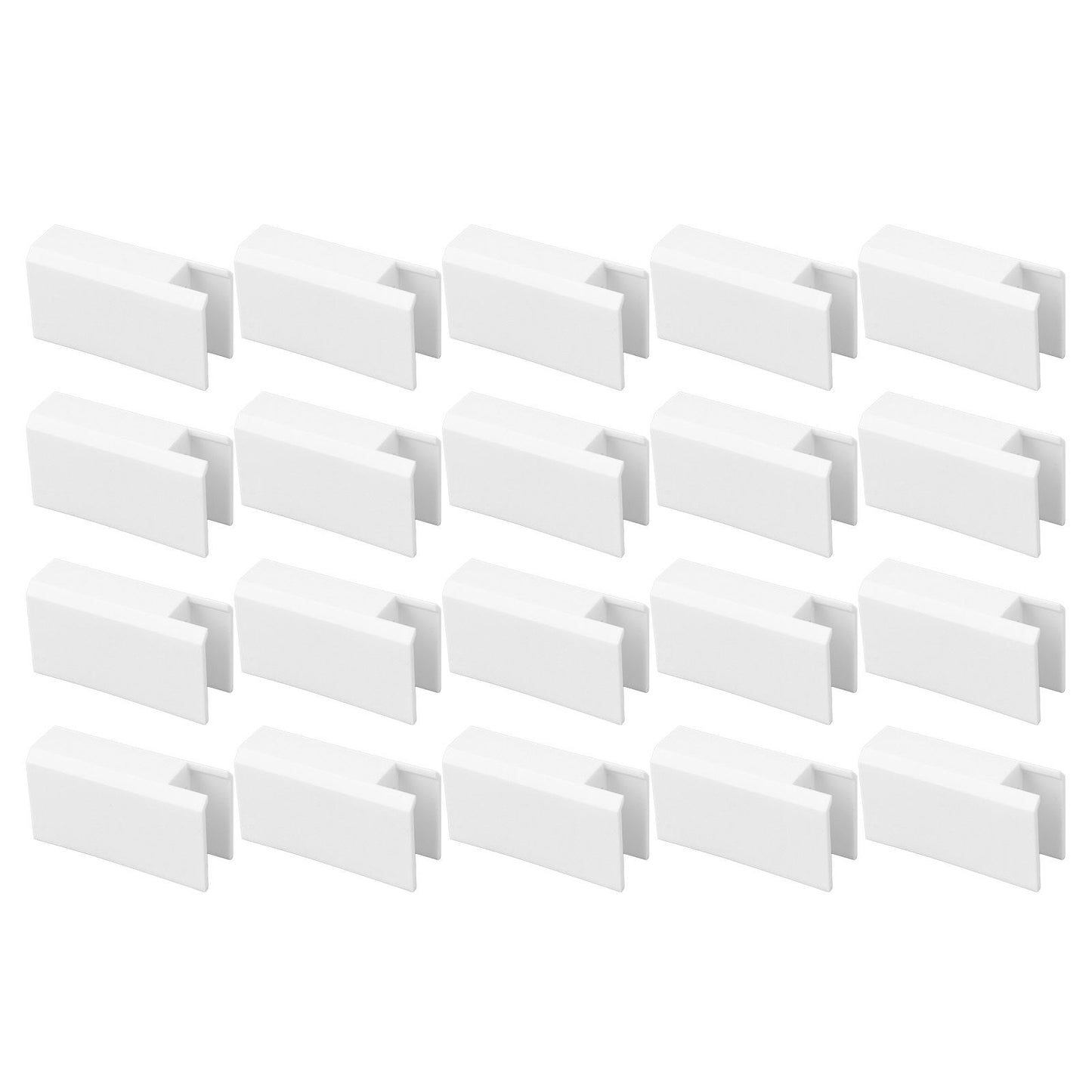 20Pcs Sliding Door Window Lock Stop Block Plastic Limit Safe Non Collision Accessories Long