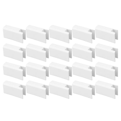 20Pcs Sliding Door Window Lock Stop Block Plastic Limit Safe Non Collision Accessories Long