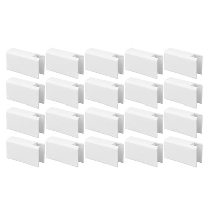 20Pcs Sliding Door Window Lock Stop Block Plastic Limit Safe Non Collision Accessories Long