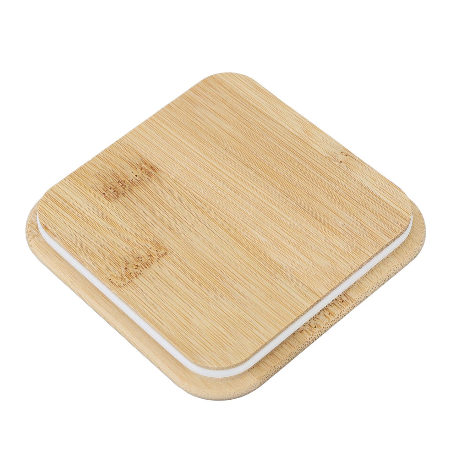 Airtight Food Storage Container Clear Food Storage Jar with Bamboo Lid for Noodles Flour Cereal Rice Tea Coffee Beans 450ml 10.7x5.7cm / 4.2x2.2in