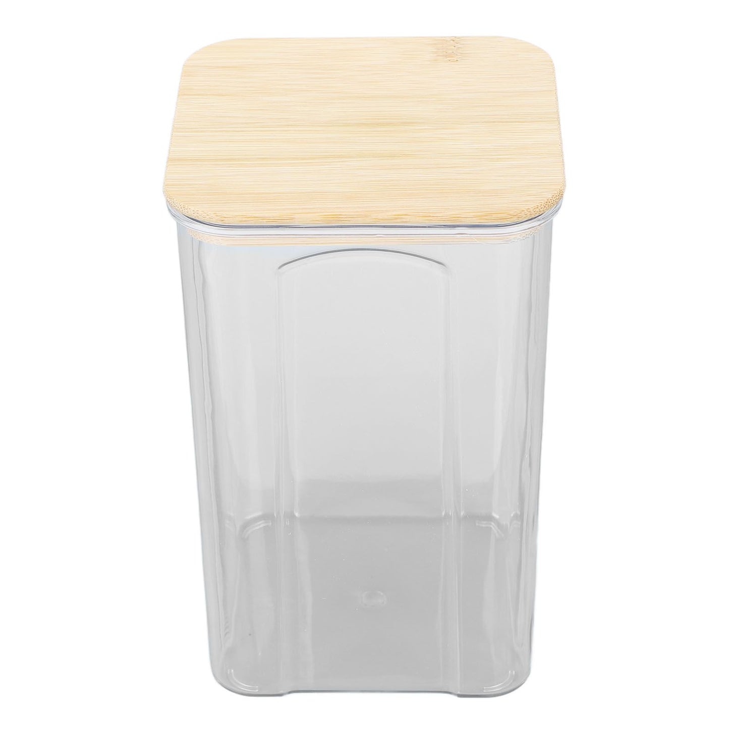 Airtight Food Storage Container Clear Food Storage Jar with Bamboo Lid for Noodles Flour Cereal Rice Tea Coffee Beans 1400ml 10.7x17cm / 4.2x6.7in
