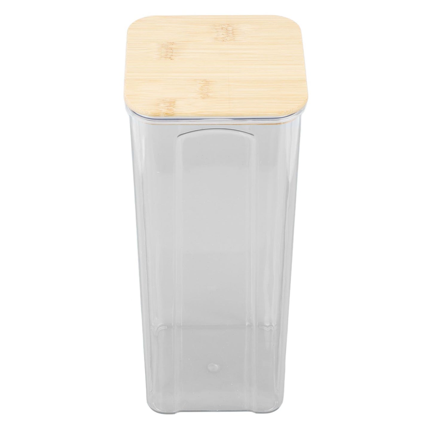 Airtight Food Storage Container Clear Food Storage Jar with Bamboo Lid for Noodles Flour Cereal Rice Tea Coffee Beans 2000ml 10.7x25.5cm / 4.2x10.0in