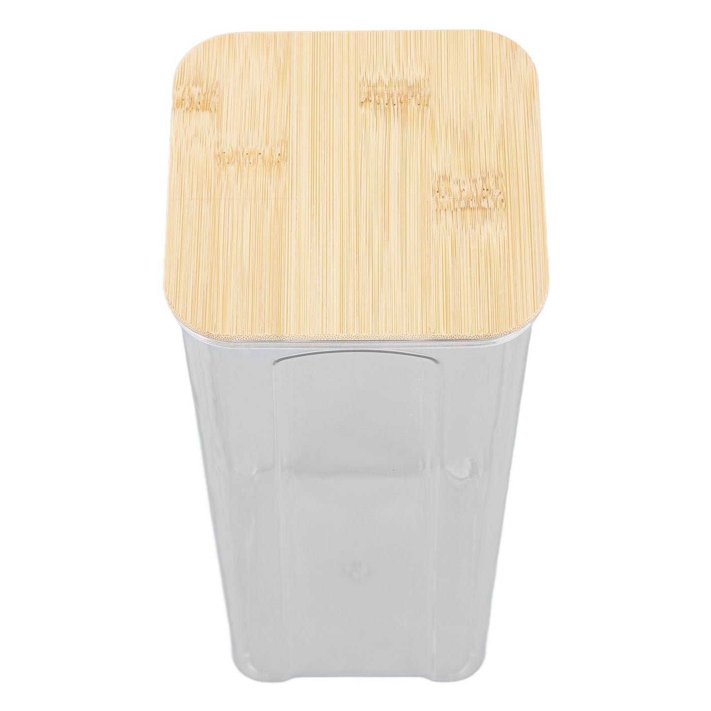 Airtight Food Storage Container Clear Food Storage Jar with Bamboo Lid for Noodles Flour Cereal Rice Tea Coffee Beans 2000ml 10.7x25.5cm / 4.2x10.0in