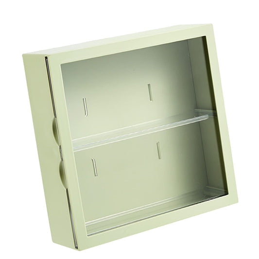 Wall Mounted Showcase Blind Box Figures Display Case Handicraft Storage Display Rack Dust Proof Doll Toy Storage Box Avocado Green