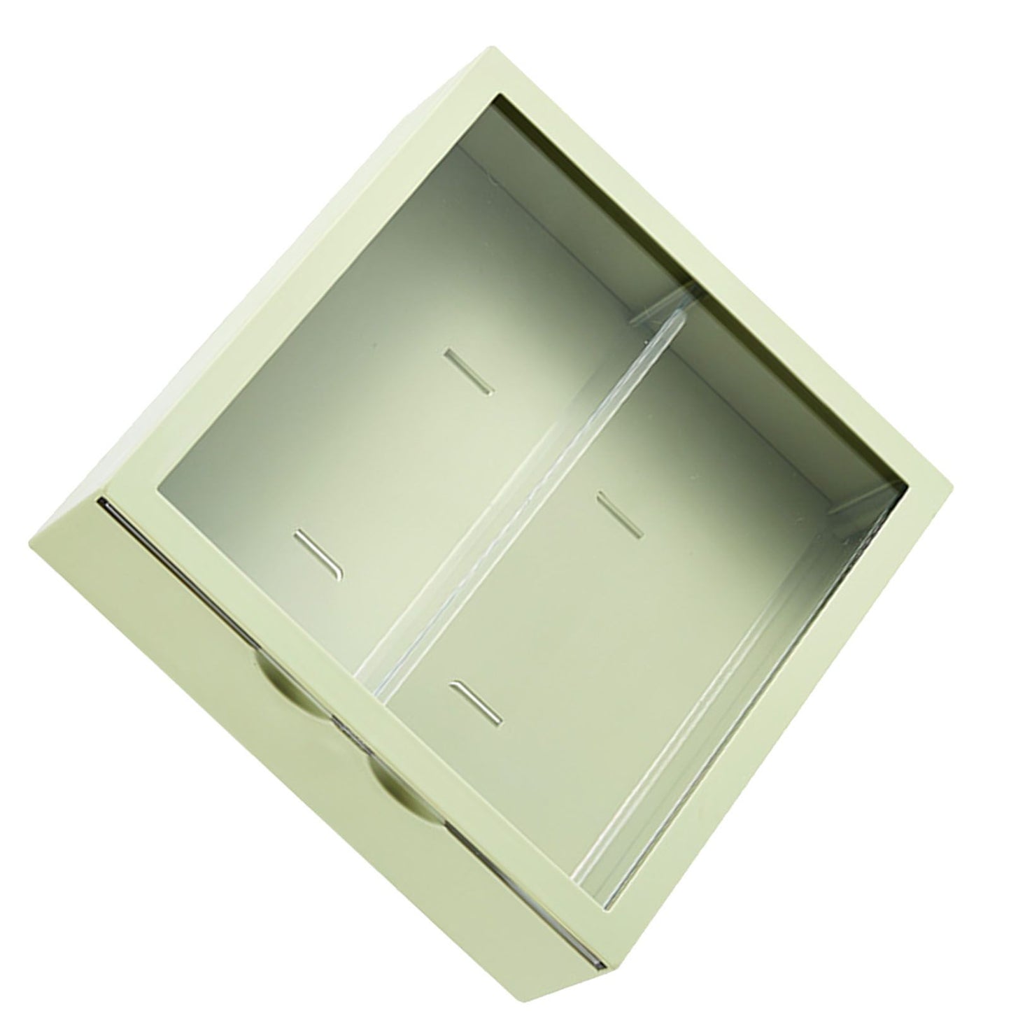 Wall Mounted Showcase Blind Box Figures Display Case Handicraft Storage Display Rack Dust Proof Doll Toy Storage Box Avocado Green