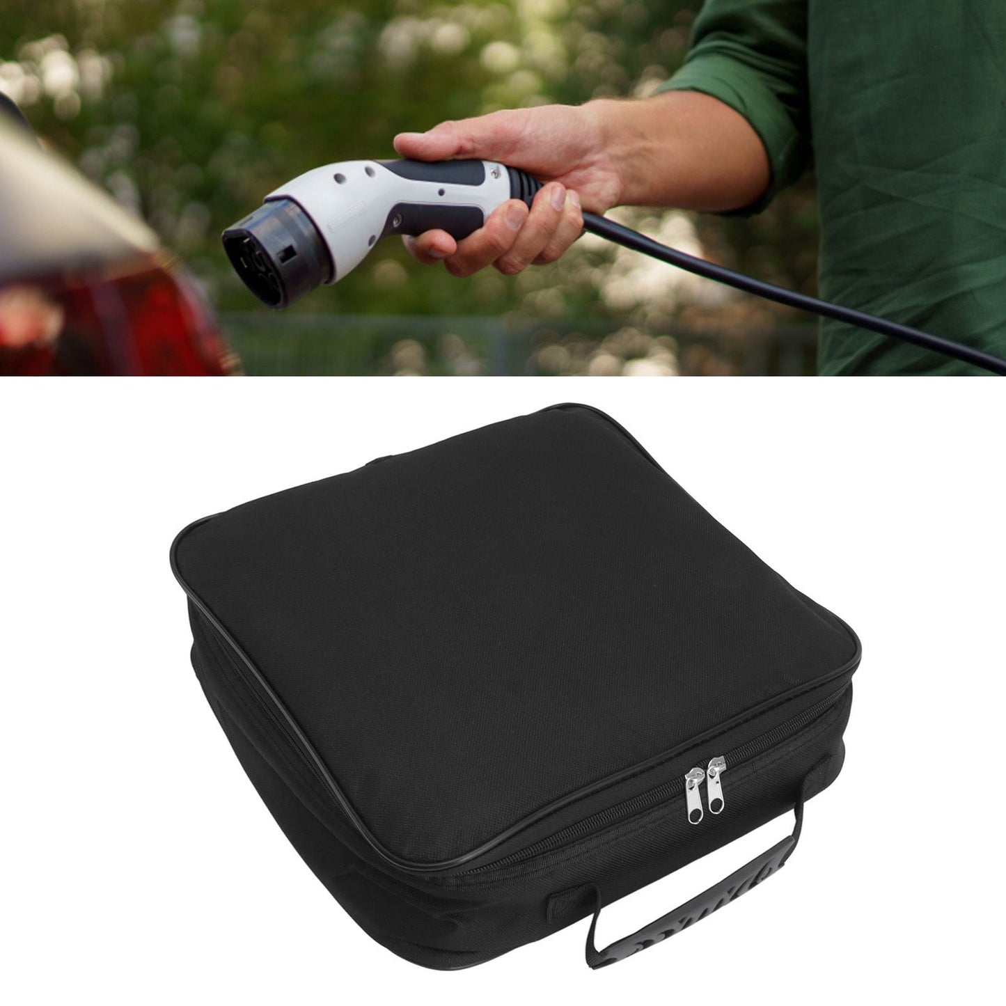 Cable Bag Waterproof Flame Retardant Heavy Duty Cable Management Storage Bag with Sturdy Carrying Handle Rectangle