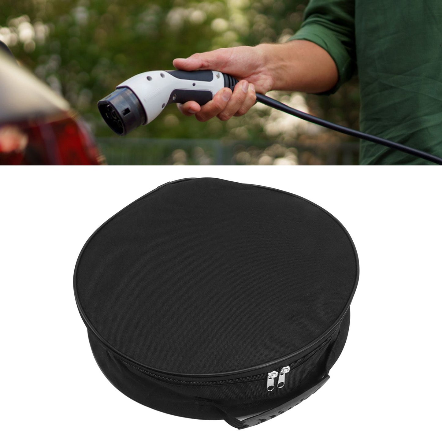Cable Bag Waterproof Flame Retardant Heavy Duty Cable Management Storage Bag with Sturdy Carrying Handle Round