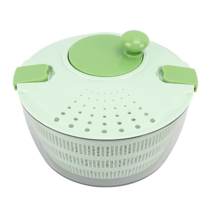 Salad Spinner Plastic Time Saving Fast Mixing Washable Rotatable Veggie Washer for Kitchen Green