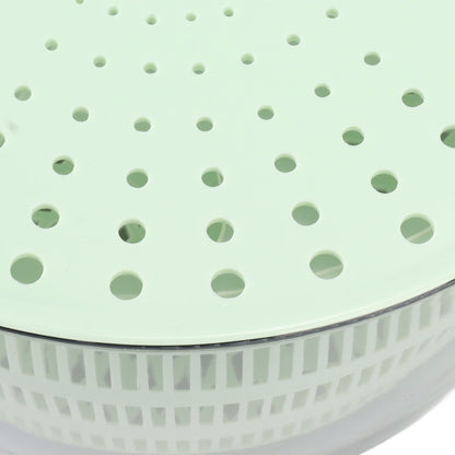 Salad Spinner Plastic Time Saving Fast Mixing Washable Rotatable Veggie Washer for Kitchen Green