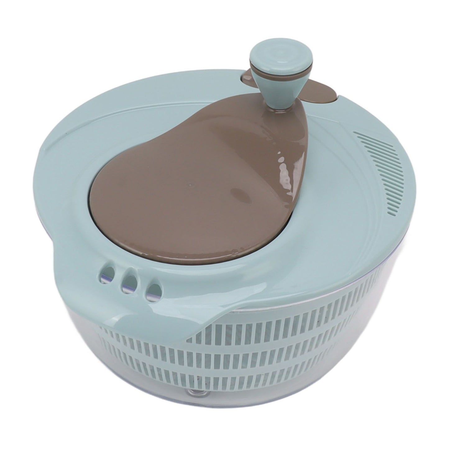 Salad Spinner Plastic Time Saving Fast Mixing Washable Rotatable Veggie Washer for Kitchen Blue