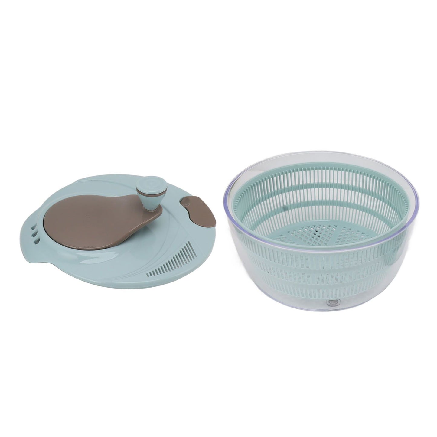 Salad Spinner Plastic Time Saving Fast Mixing Washable Rotatable Veggie Washer for Kitchen Blue
