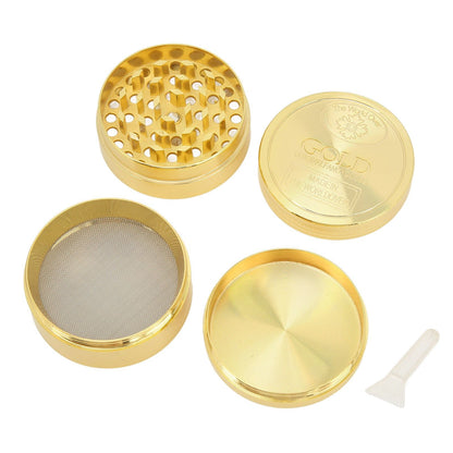 Manual Spice Grinder 4 Layers Aluminum Alloy Magnetic Lid Small Light Hand Spice Grinder for Tobacco Home Travel 50MM