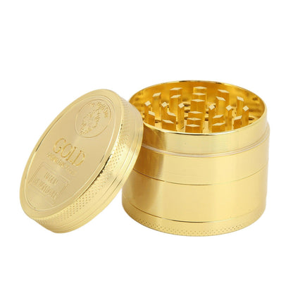 Manual Spice Grinder 4 Layers Aluminum Alloy Magnetic Lid Small Light Hand Spice Grinder for Tobacco Home Travel 50MM