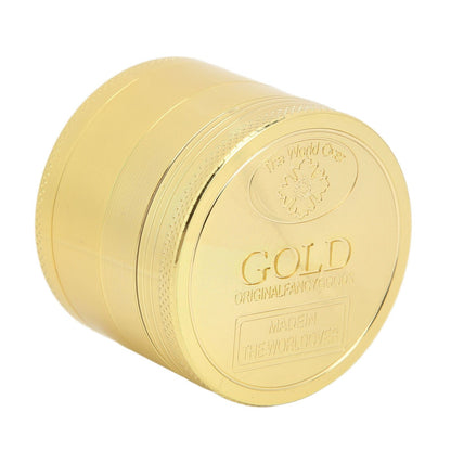 Manual Spice Grinder 4 Layers Aluminum Alloy Magnetic Lid Small Light Hand Spice Grinder for Tobacco Home Travel 50MM