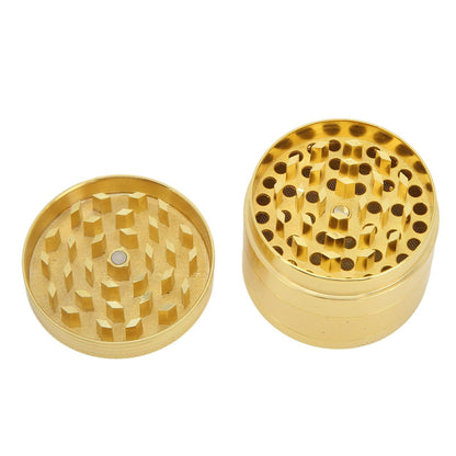 Manual Spice Grinder 4 Layers Aluminum Alloy Magnetic Lid Small Light Hand Spice Grinder for Tobacco Home Travel 50MM