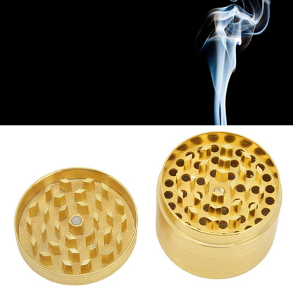 Manual Spice Grinder 4 Layers Aluminum Alloy Magnetic Lid Small Light Hand Spice Grinder for Tobacco Home Travel 50MM