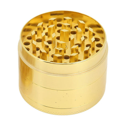 Manual Spice Grinder 4 Layers Aluminum Alloy Magnetic Lid Small Light Hand Spice Grinder for Tobacco Home Travel 50MM