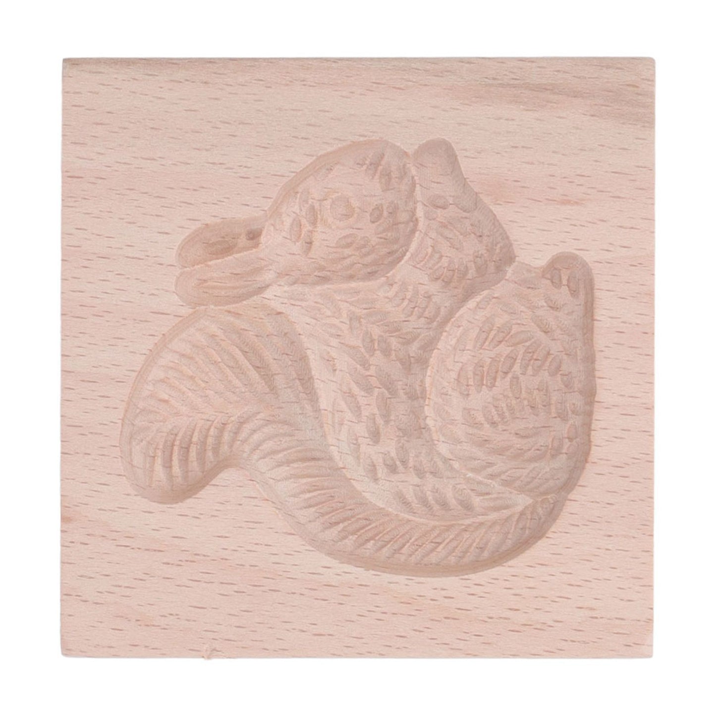 Wooden Cookie Mould Beechwood Reusable Washable Biscuit Press Stamp Mold for Kitchen Baking Squirrel