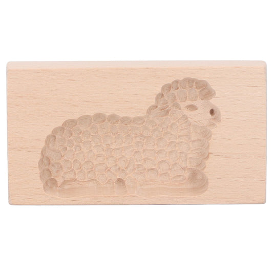 Animal Cookie Mold Lovely Vivid Wooden Biscuit Press Stamp Easy Demoulding Smoothly Cookie Mold Lamb