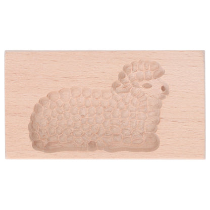 Animal Cookie Mold Lovely Vivid Wooden Biscuit Press Stamp Easy Demoulding Smoothly Cookie Mold Lamb