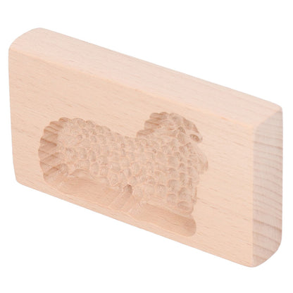 Animal Cookie Mold Lovely Vivid Wooden Biscuit Press Stamp Easy Demoulding Smoothly Cookie Mold Lamb
