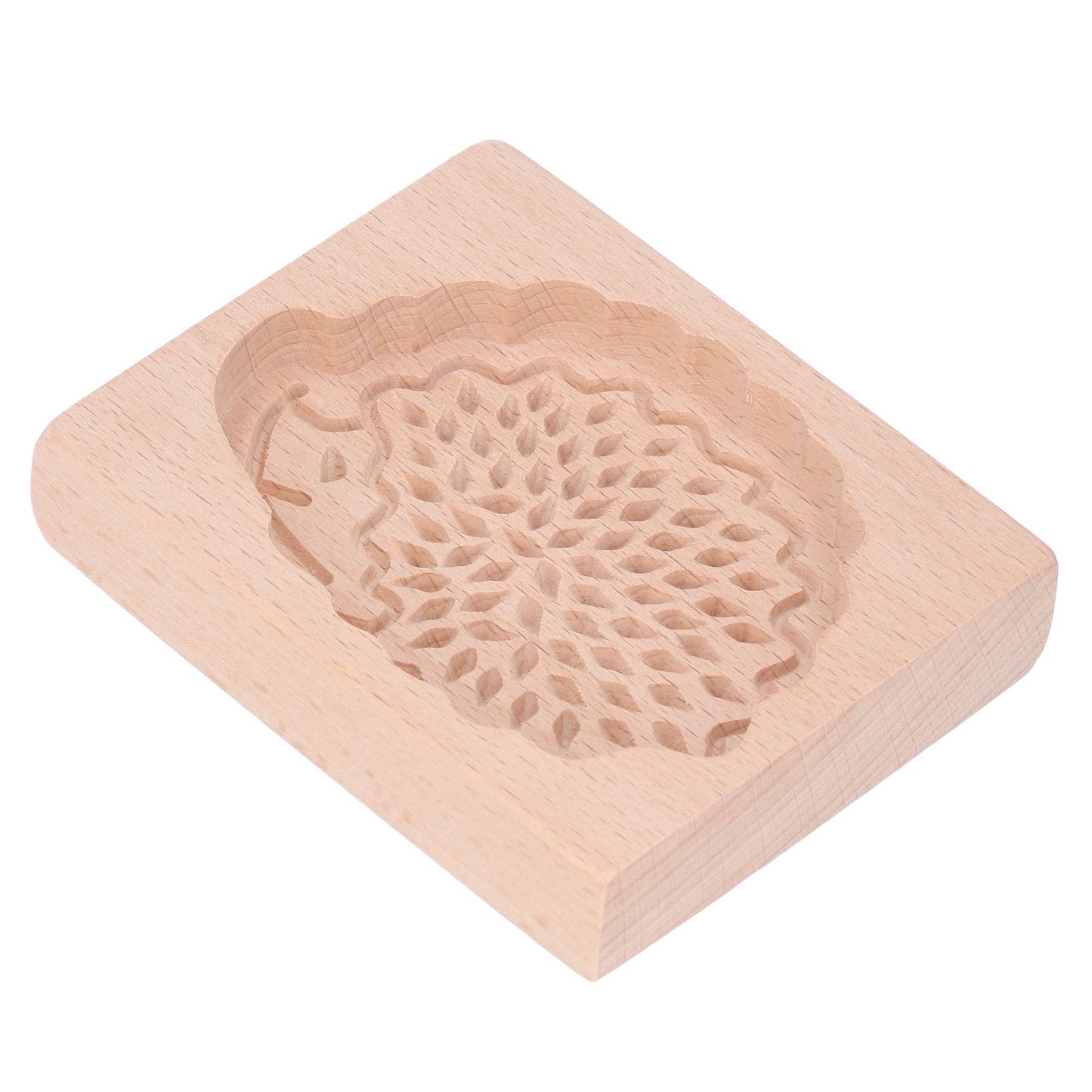 Animal Cookie Mold Lovely Vivid Wooden Biscuit Press Stamp Easy Demoulding Smoothly Cookie Mold Hedgehog