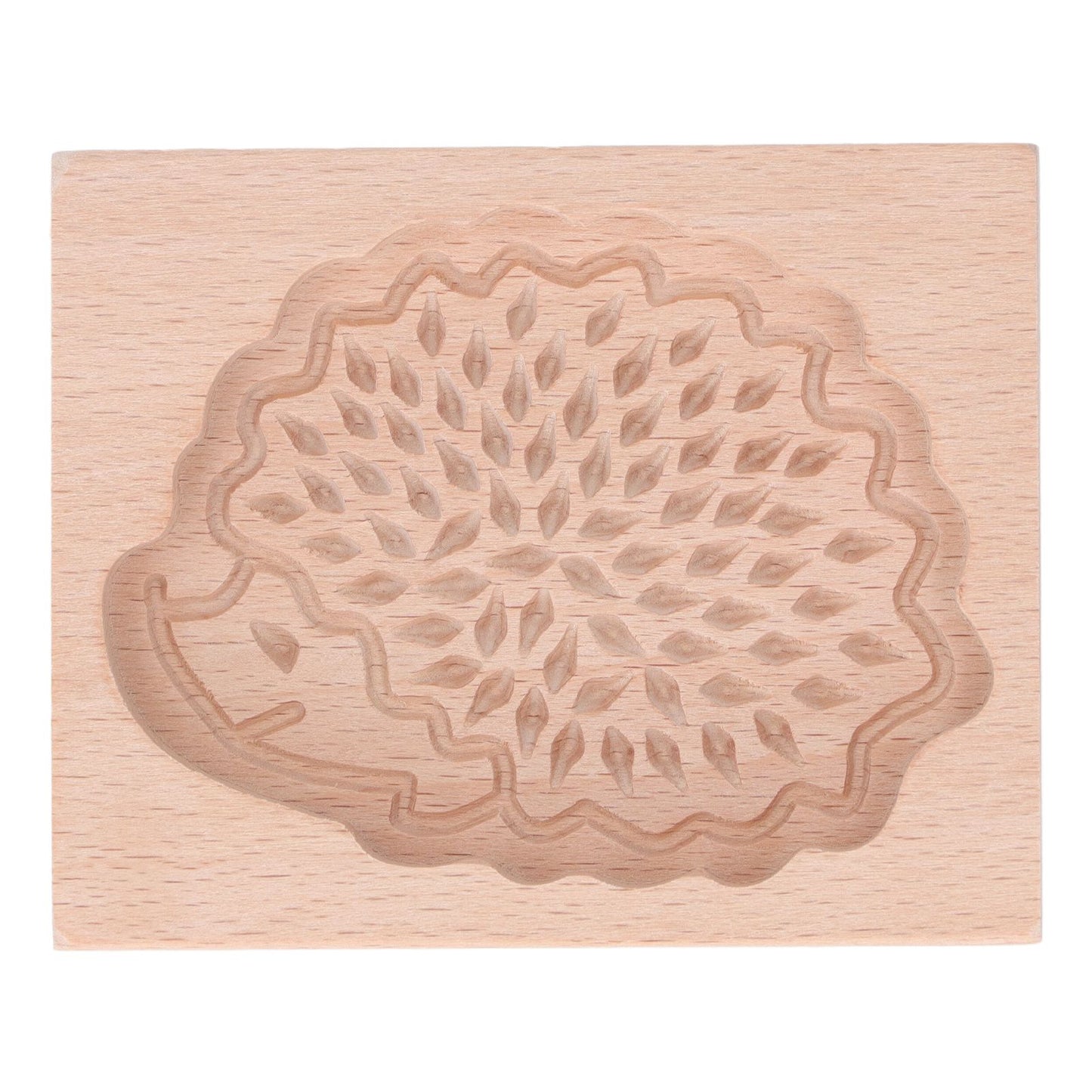 Animal Cookie Mold Lovely Vivid Wooden Biscuit Press Stamp Easy Demoulding Smoothly Cookie Mold Hedgehog