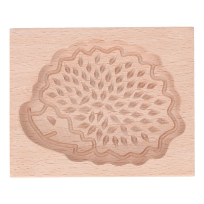 Animal Cookie Mold Lovely Vivid Wooden Biscuit Press Stamp Easy Demoulding Smoothly Cookie Mold Hedgehog
