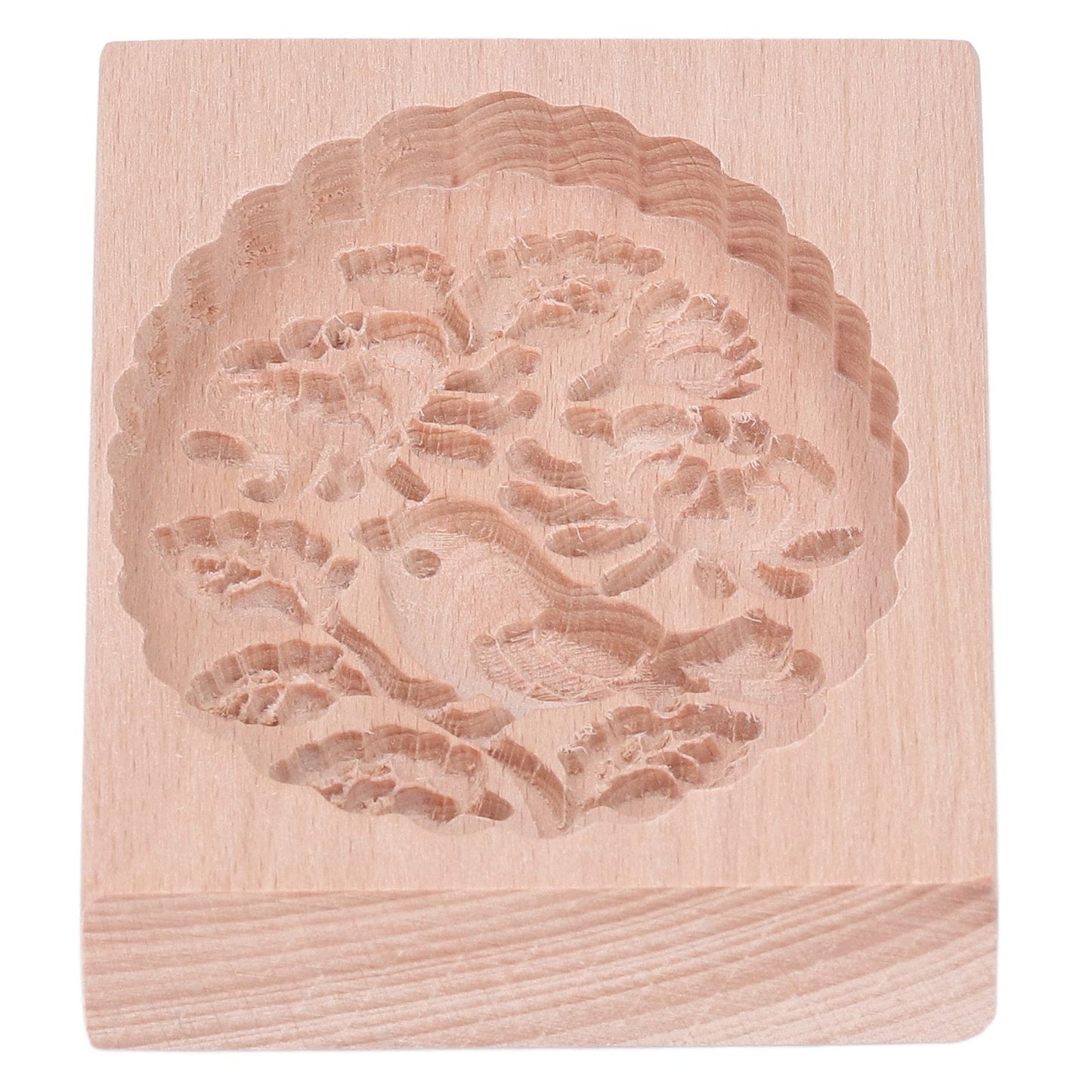 Animal Cookie Mold Lovely Vivid Wooden Biscuit Press Stamp Easy Demoulding Smoothly Cookie Mold Titmouse