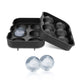 Ice Cube Tray 6 Grids Easy Release Silicone Square and Round with Lid Ice Cube Maker Mold for Freezer