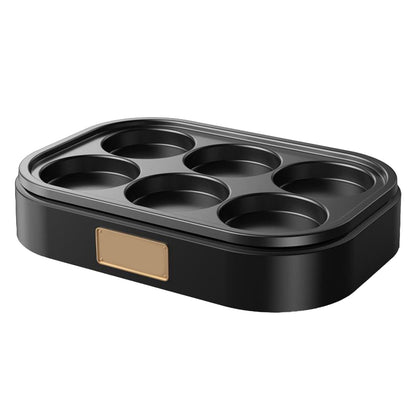 6 Hole Egg Frying Pan Nonstick Breakfast Pot Multifunctional Breakfast Maker Hamburger Machine Without Pot Cover